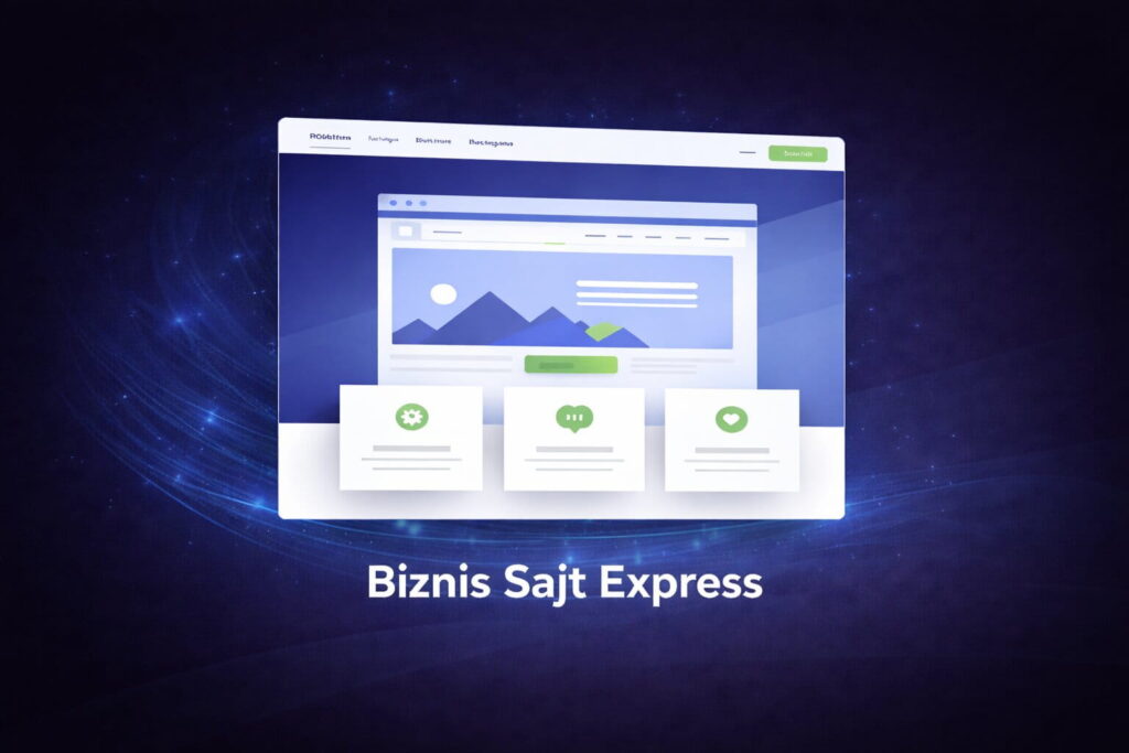 Biznis Sajt Express paket – moderan jednostrani biznis sajt sa kontakt formom, mapom i osnovnom SEO optimizacijom